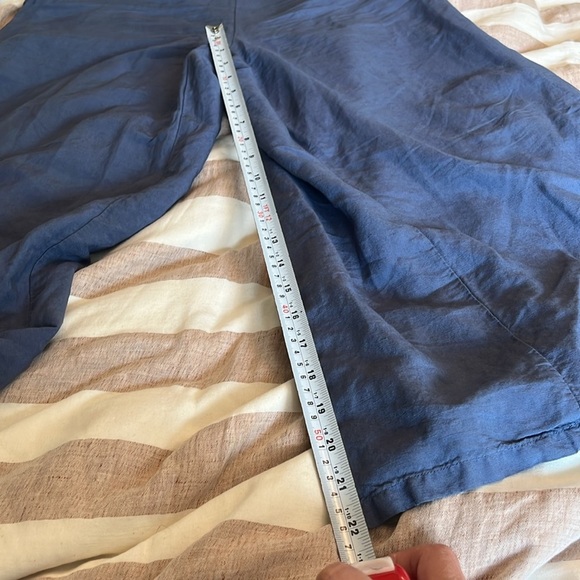 Uniqlo linen blend one piece Jumpsuit Blue Oversized flowy relaxed Size S - Picture 11 of 13